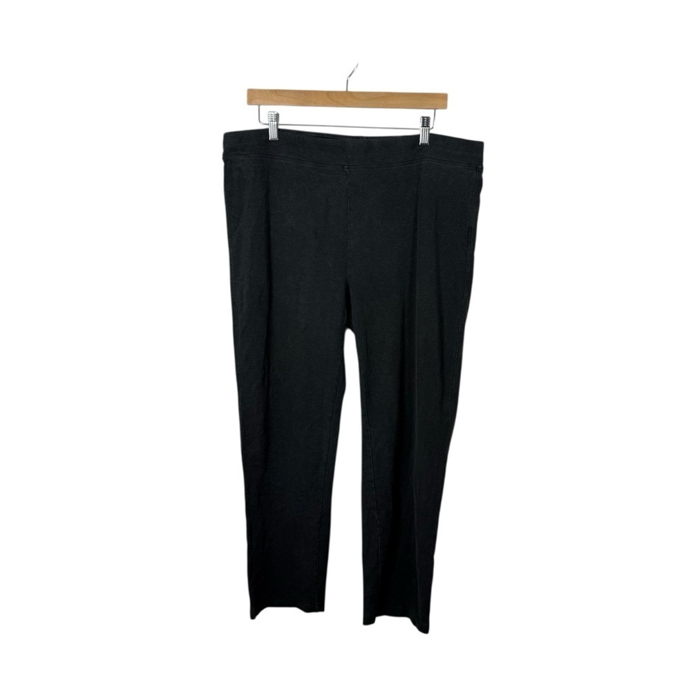 Johnny Was Calme Women’s Hemp Blend Relaxed Pant in Charcoal Size L